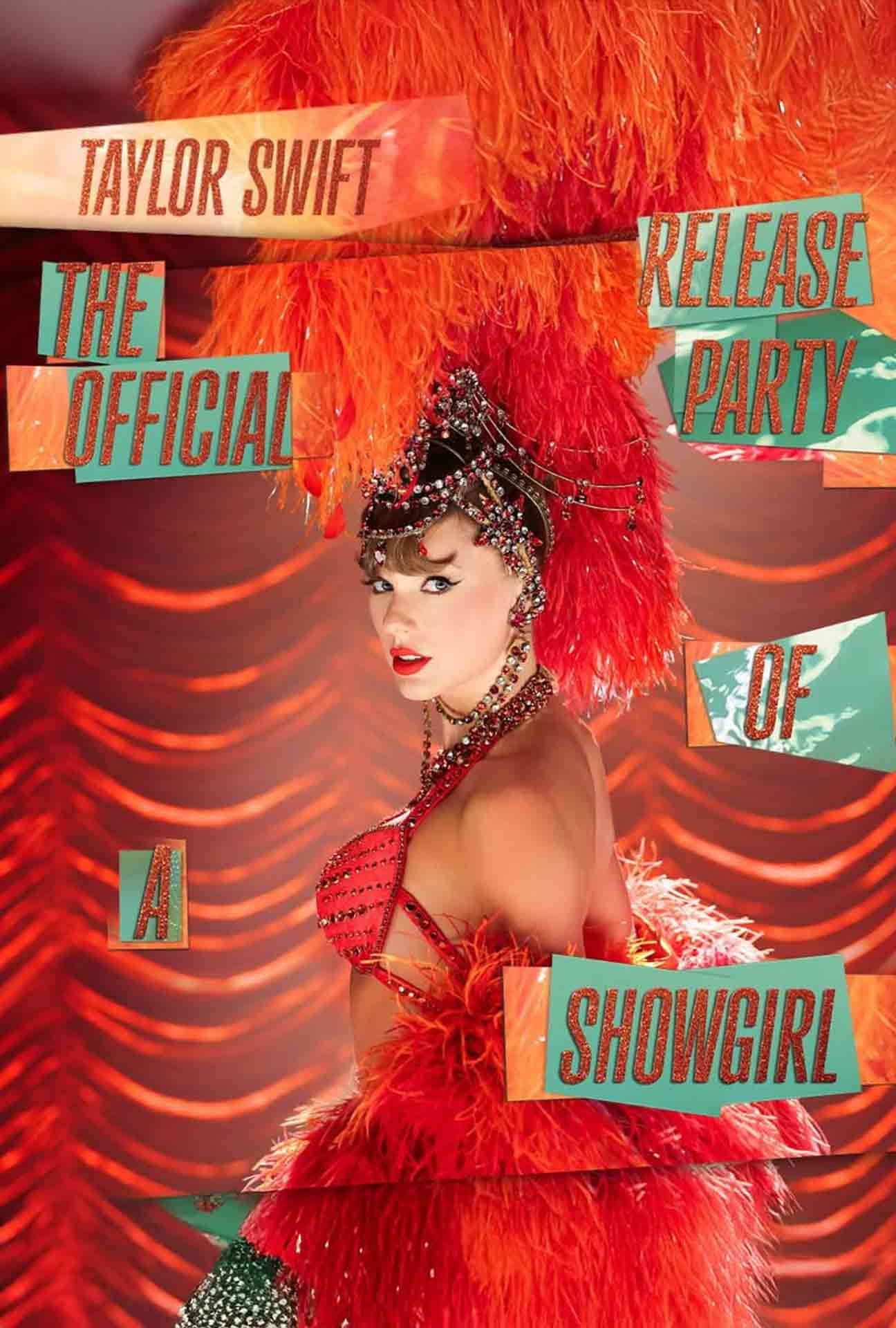 Movie Poster for Taylor Swift: The Official Release Party of a Show Girl.